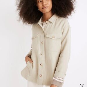 Madewell Women’s Waffleback Branner 100% Cotton Shirt Jacket Size Medium